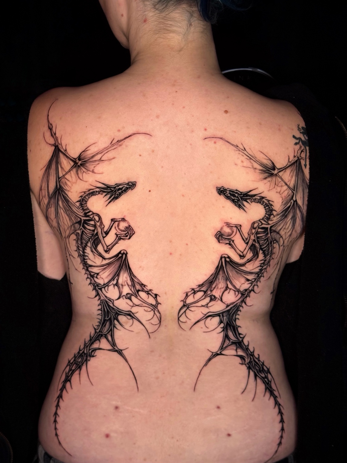Dragon Back Piece tattoo by ALEX Q