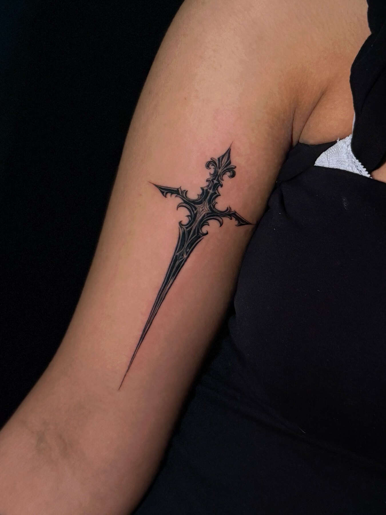 Ornamental Cross tattoo by EVEY N